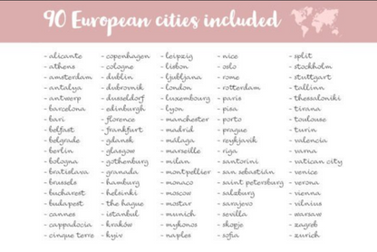Europe Cities Instagram Highlight Covers
