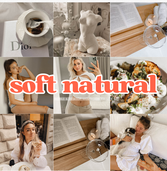 Soft natural Lightroom presets
