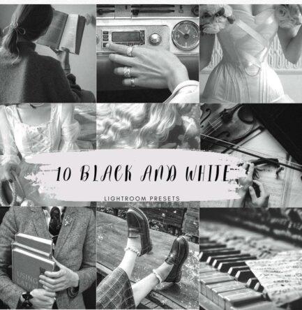 15 Black and White Lightroom Presets, Moody Presets, Mobile Presets, Desktop Presets, Instagram Presets, Blogger Presets