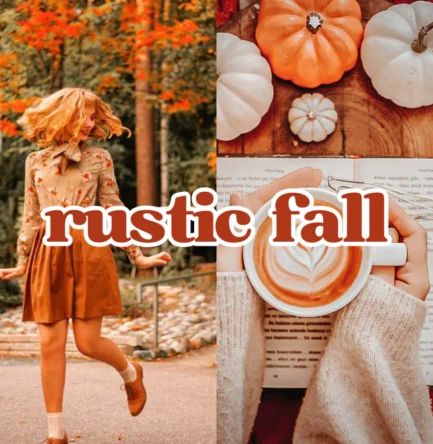 15 Fall Mobile Lightroom Presets, Cozy Autumn Filters for Warm Instagram Photos, Neutral Boho Presets, Rustic Fall Presets, Outdoor Filters