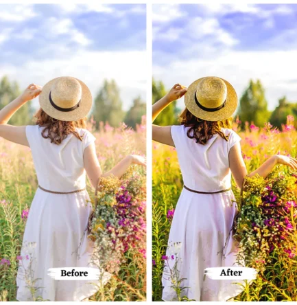 SPRING AESTHETIC Lightroom Mobile & Desktop Presets, Soft Warm Filter for Instagram, Natural Presets for Blogger, Vibrant Bright Preset