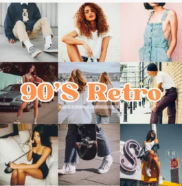 10 Retro 90's Lightroom Presets. Desktop And Mobile. 10 Different Presets. Vintage, Aesthetic, Analog, Film, Editorial, Old School Presets