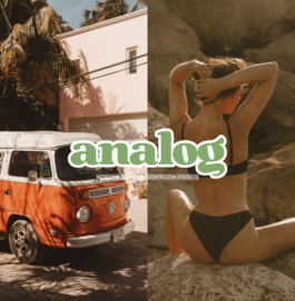 Analog effect Vintage Presets | Mobile Lightroom Presets | FujiFilm Filter | | Aesthetic Film | Retro Grain Presets | Film Look Preset