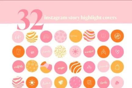 Pink Funky Instagram Highlight Covers Bold Instagram Highlight Covers Funky Highlight Icons for Instagram Playful Instagram Story Covers Custom Instagram Highlight Covers Instagram Aesthetic Covers Pink Fun Instagram Icons Pink Highlight Templates Funky Instagram Aesthetic Vibrant Instagram Highlight Icons