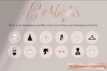 Feminine Instagram Highlight Covers Fashion Instagram Highlight Icons Floral Instagram Highlight Icons Flower Instagram Story Covers Elegant Instagram Highlight Icons Instagram Highlights for Fashion Bloggers Instagram Story Icons Fashion