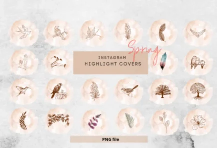 Spring Instagram Highlight Covers Pink Instagram Highlight Icons Pastel Pink Instagram Covers Spring Story Highlight Icons Pink Aesthetic Highlight Covers Spring Instagram Story Icons Feminine Instagram Highlight Covers Pink Floral Instagram Covers Instagram Highlights Spring Pink