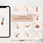 Spring Instagram Highlight Cover Pink