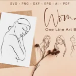 One Line Art Woman Bundle Highlights